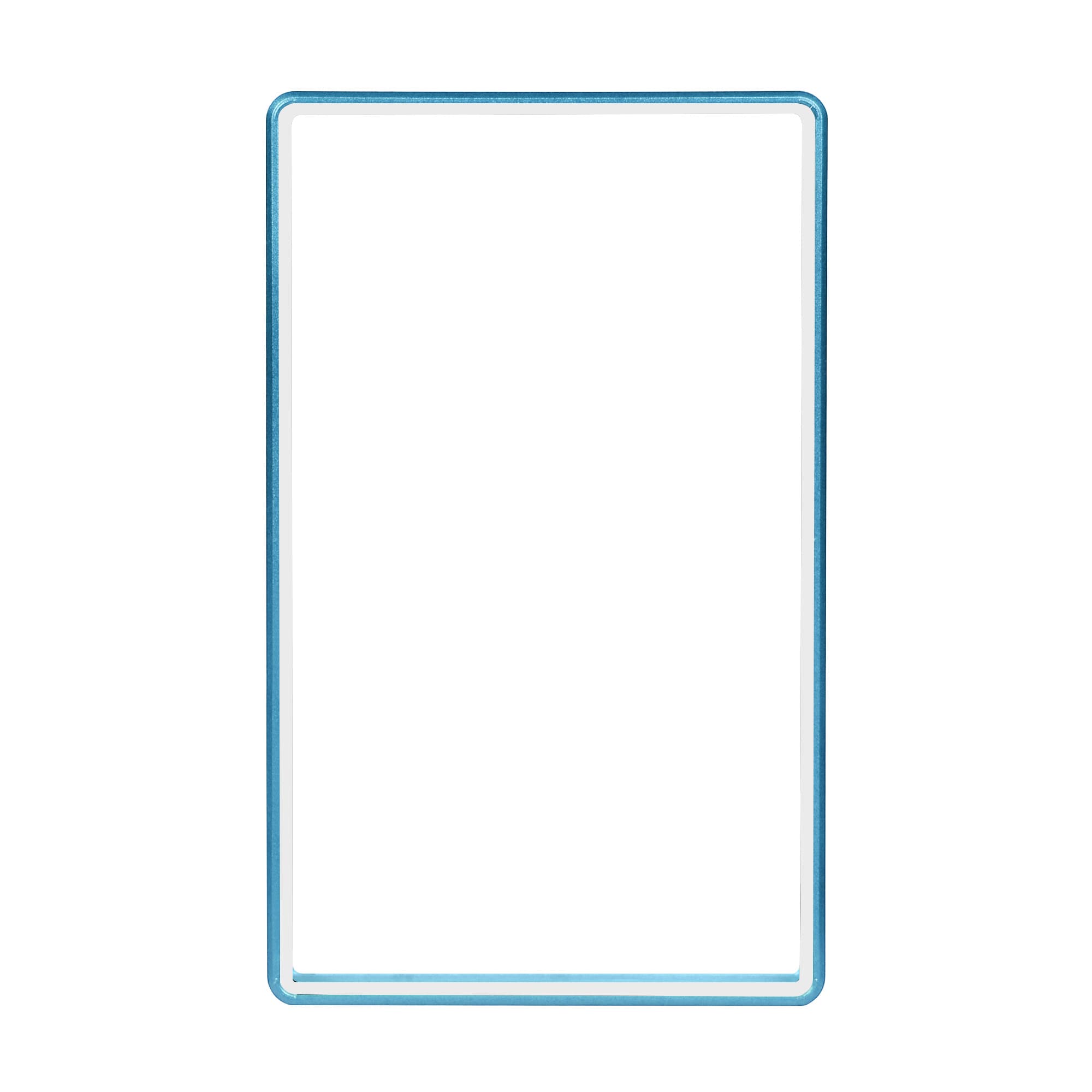 Color Glass Series Standard PSA Slabmags Case - Matte Aqua Blue With White Glass Border