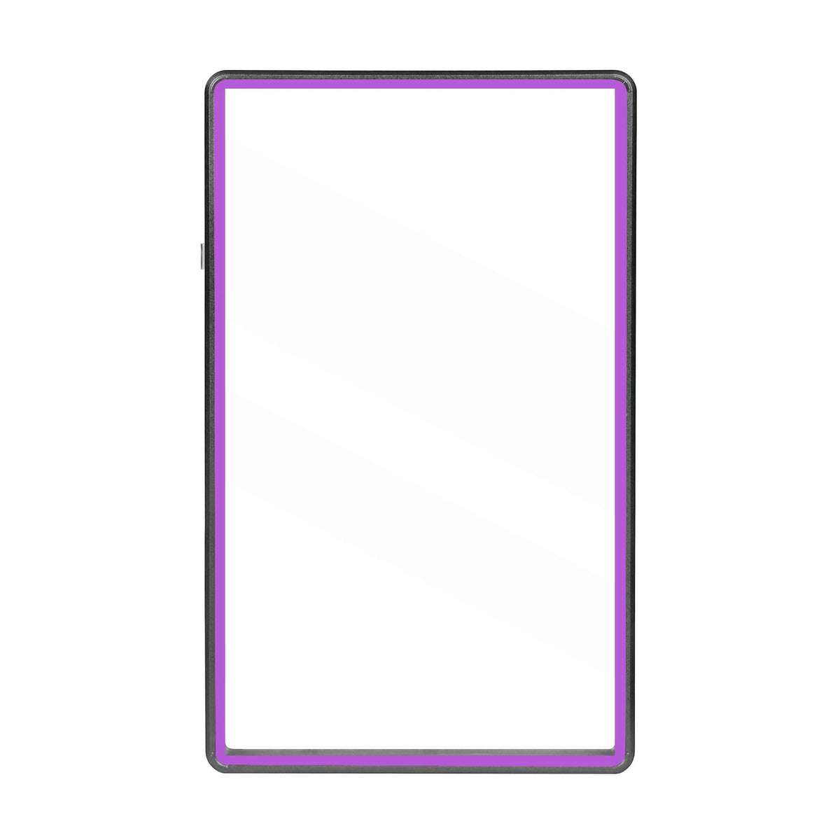 Color Glass Series Standard PSA Slabmags Case - Matte Black With Pink Glass Border