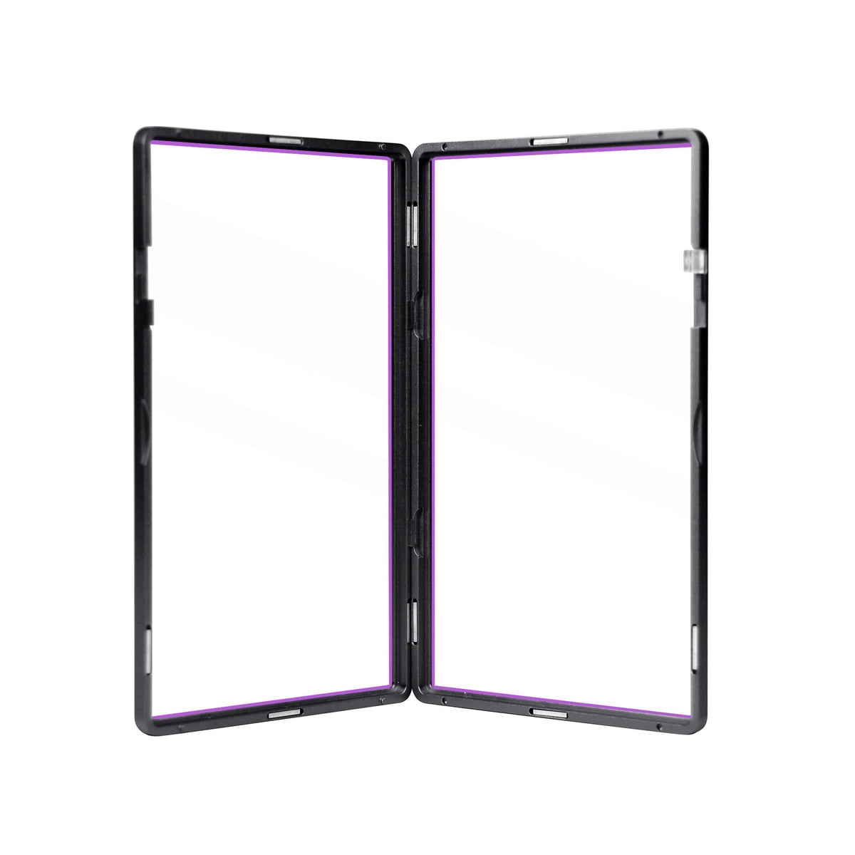 Color Glass Series Standard PSA Slabmags Case - Matte Black With Pink Glass Border