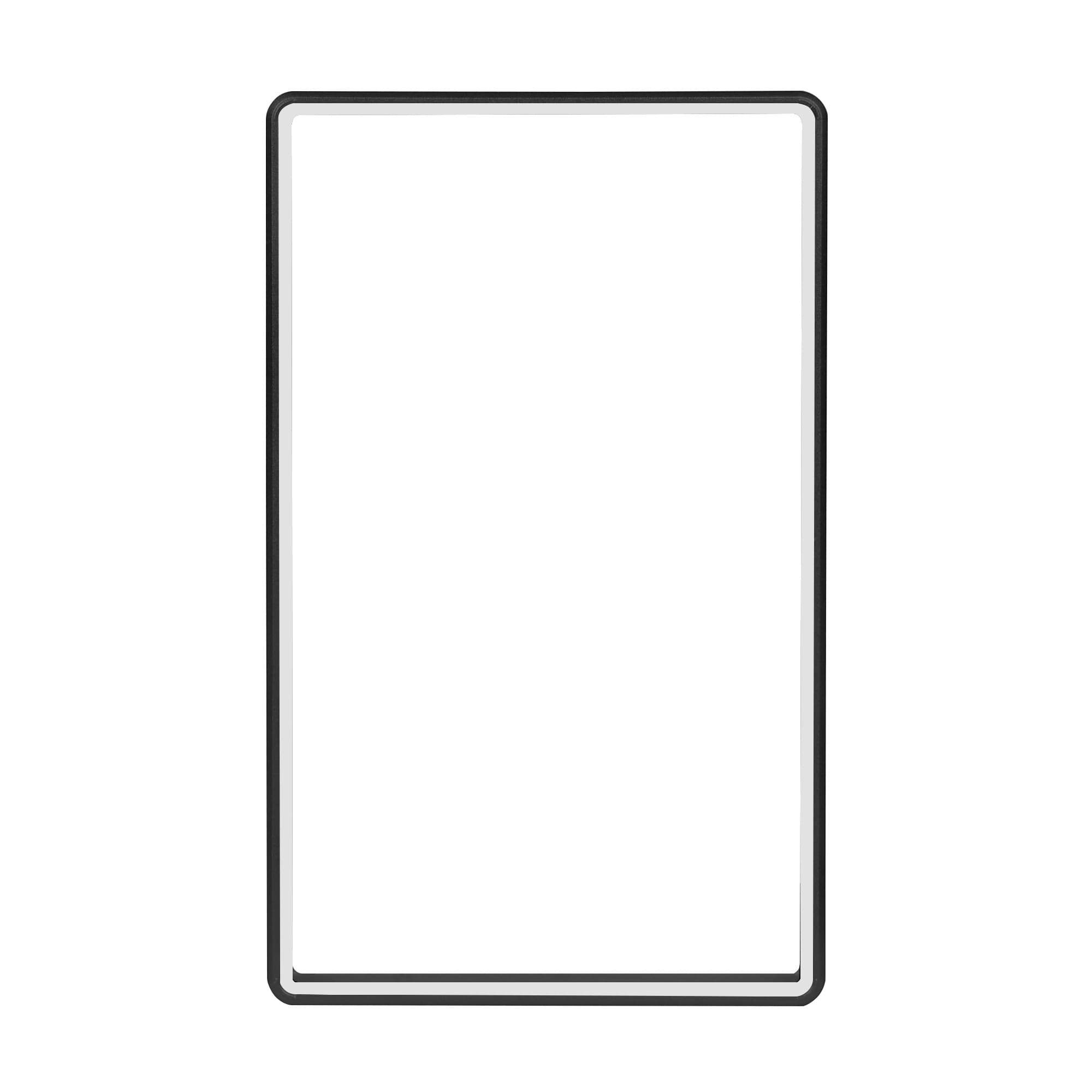 Color Glass Series Standard PSA Slabmags Case - Matte Black With White Glass Border