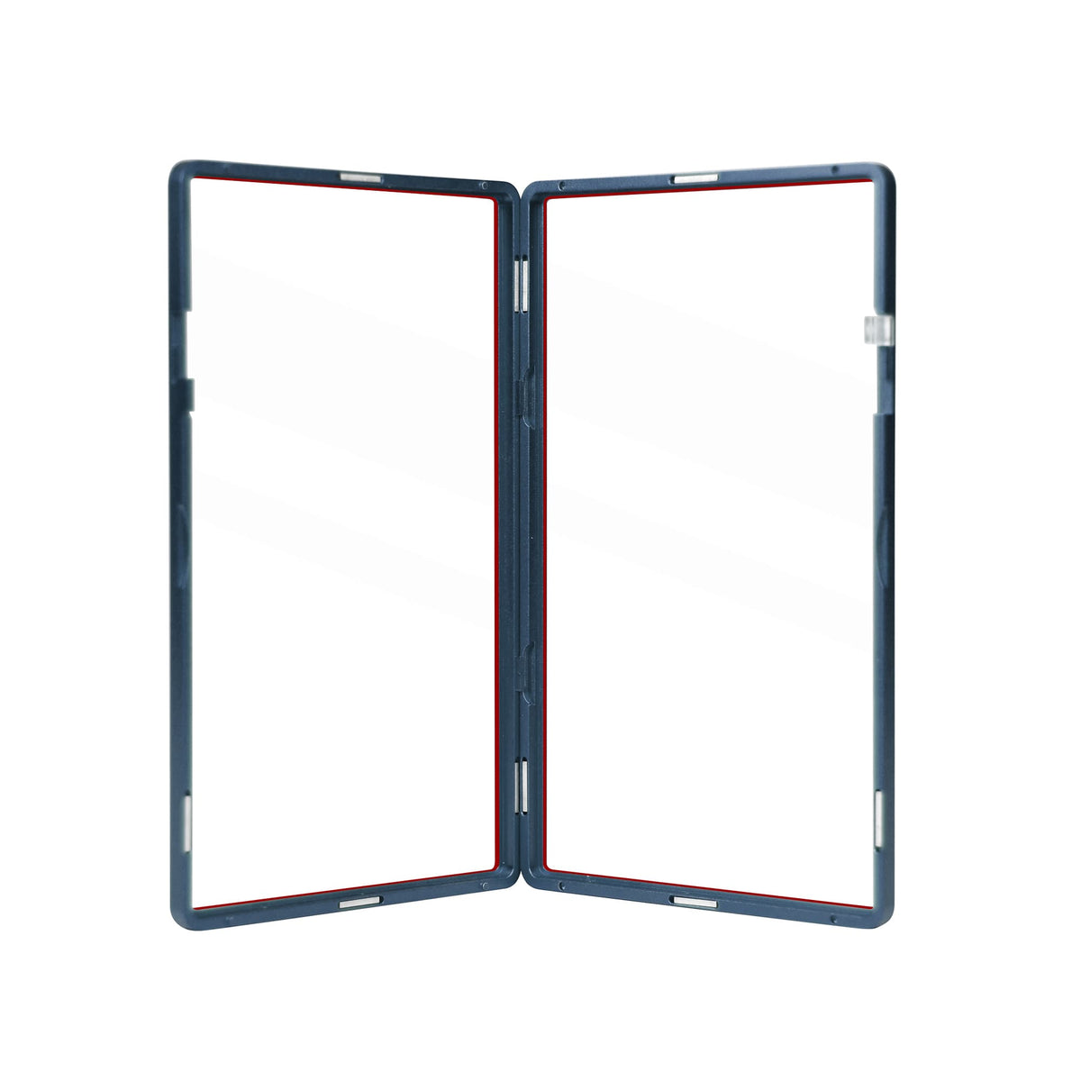 Color Glass Series Standard PSA Slabmags Case - Matte Blue With Red Glass Border