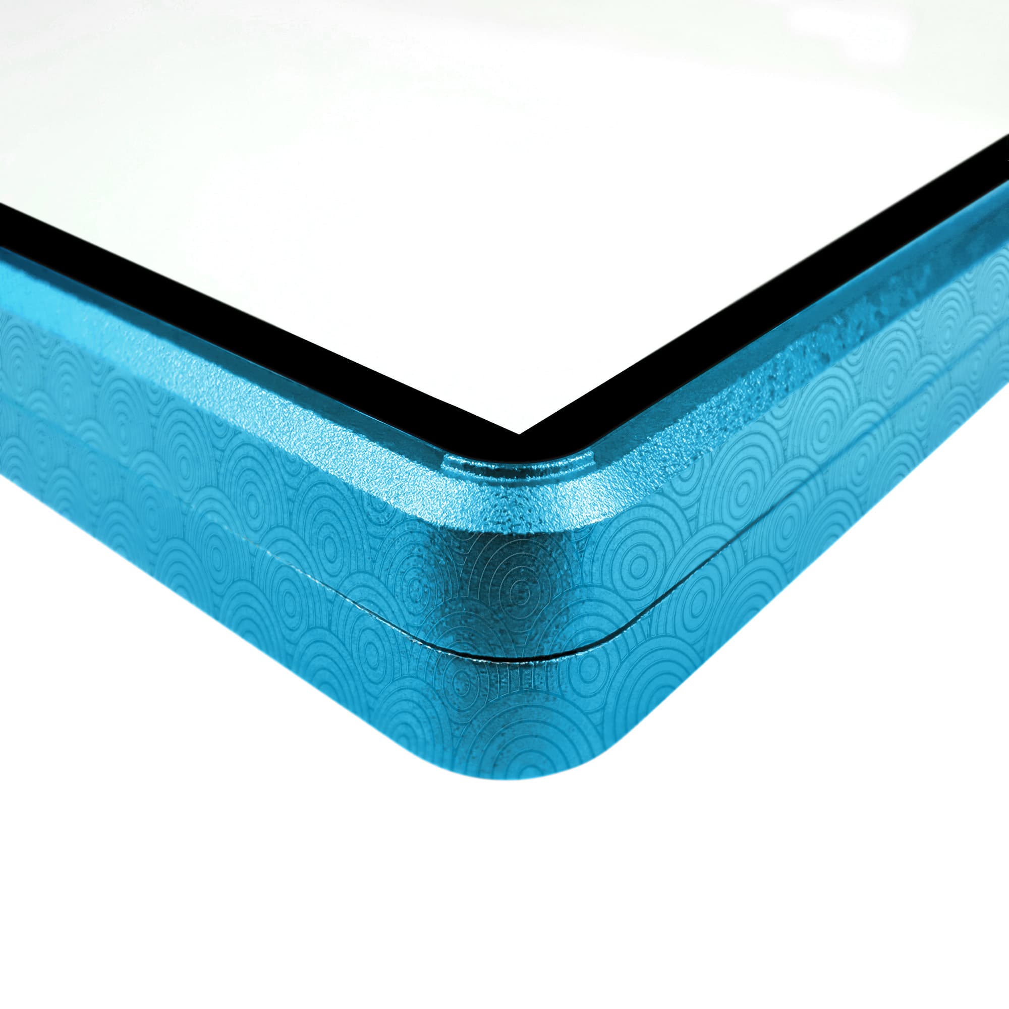 Etched Series Standard PSA Slabmags Case - Mosaic Aqua Blue