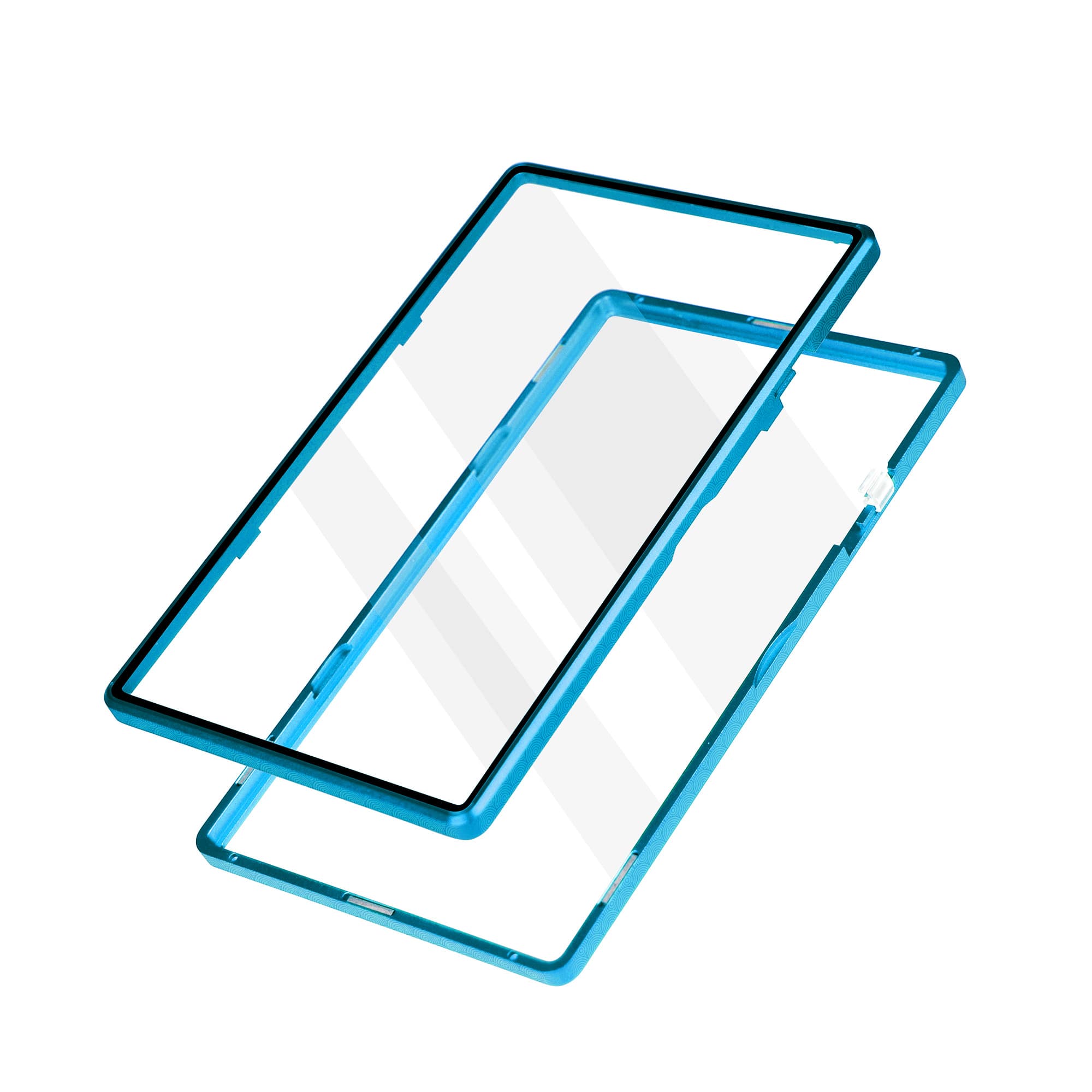Etched Series Standard PSA Slabmags Case - Mosaic Aqua Blue