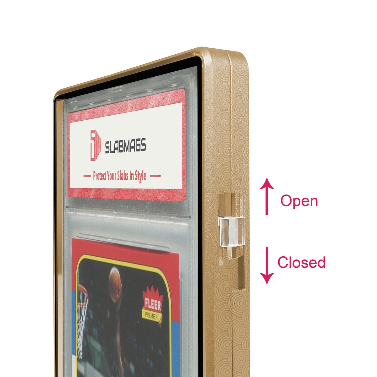 Etched Series Standard PSA Slabmags Case - Mosaic Gold