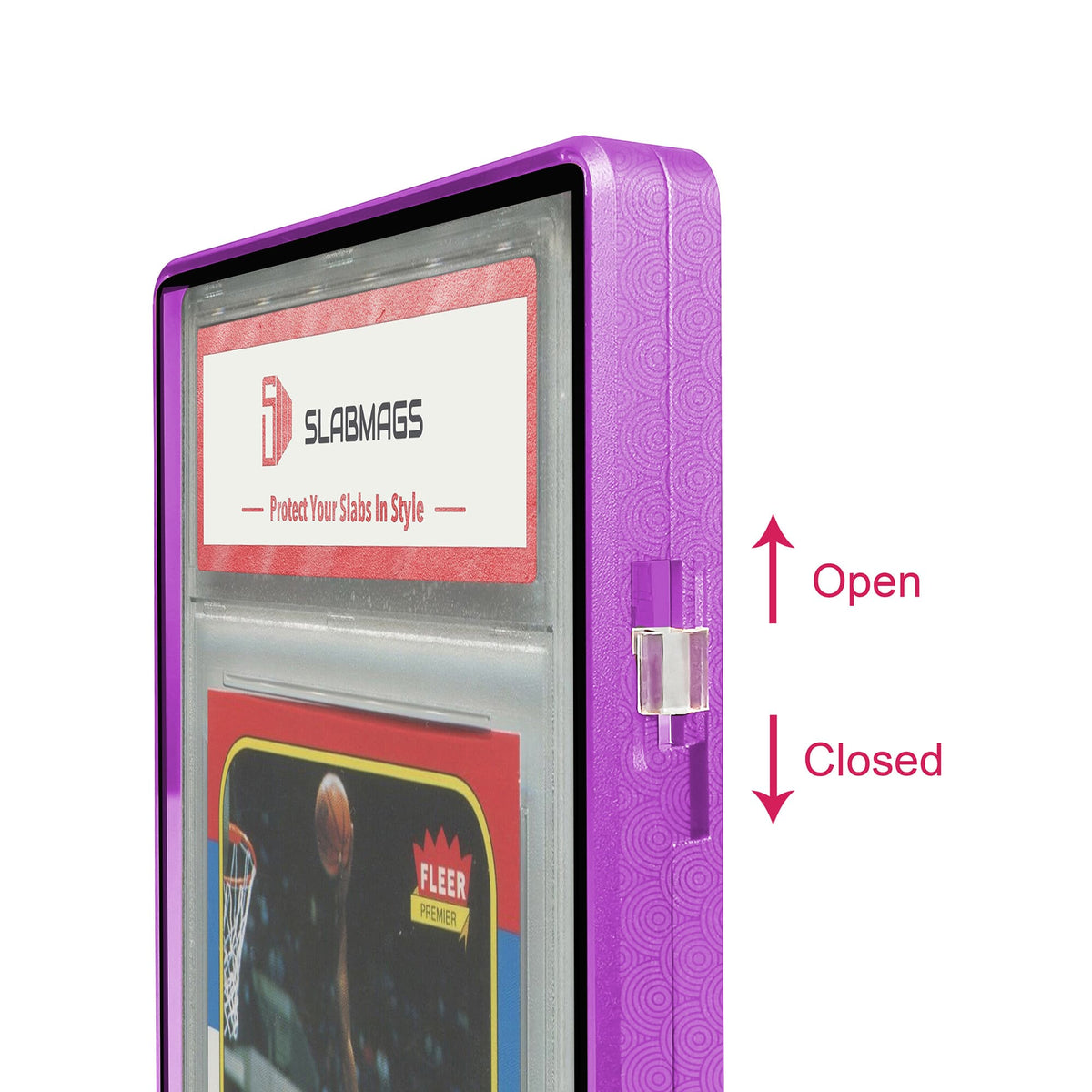 Etched Series Standard PSA Slabmags Case - Mosaic Purple