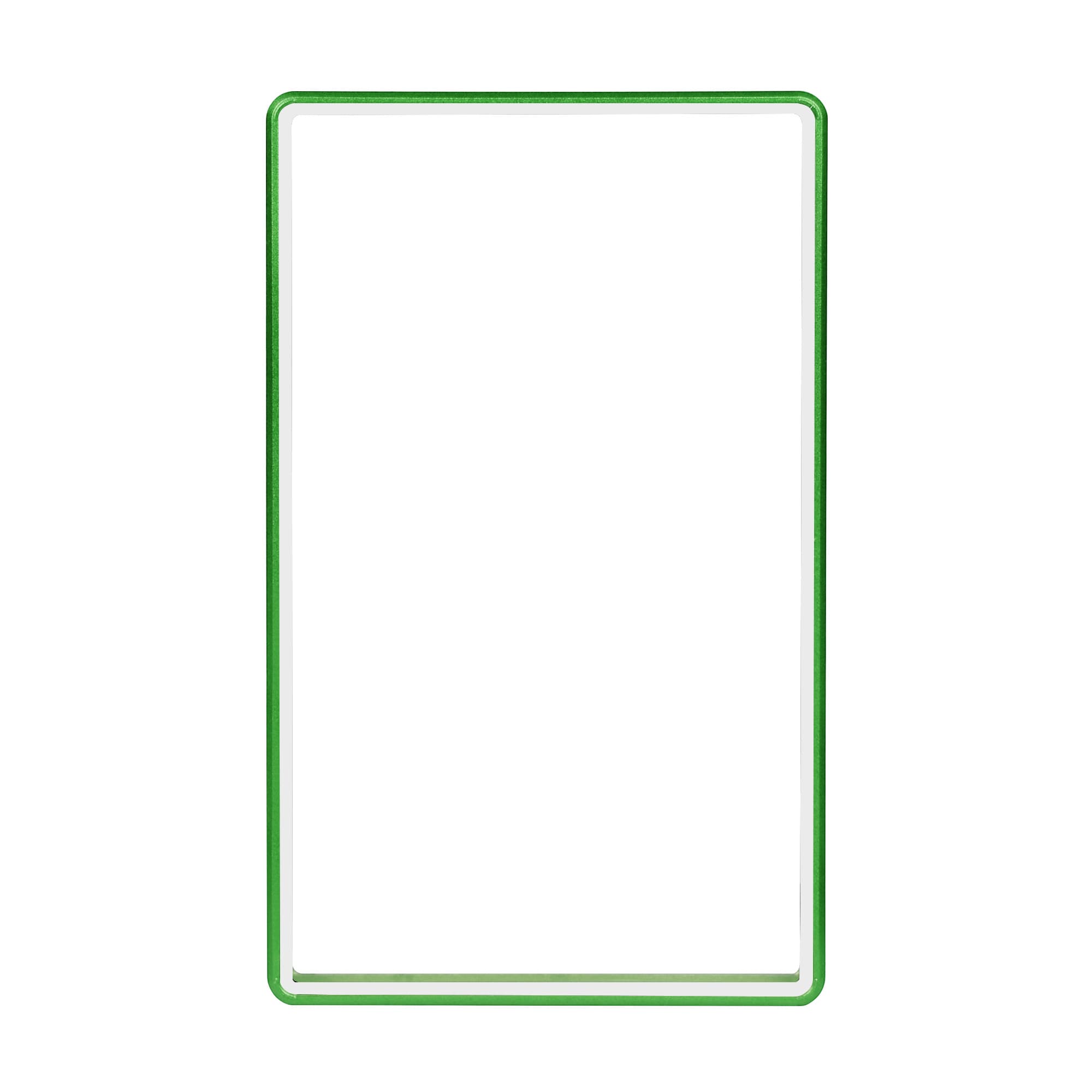 Color Glass Series Standard PSA Slabmags Case - Matte Green With White Glass Border