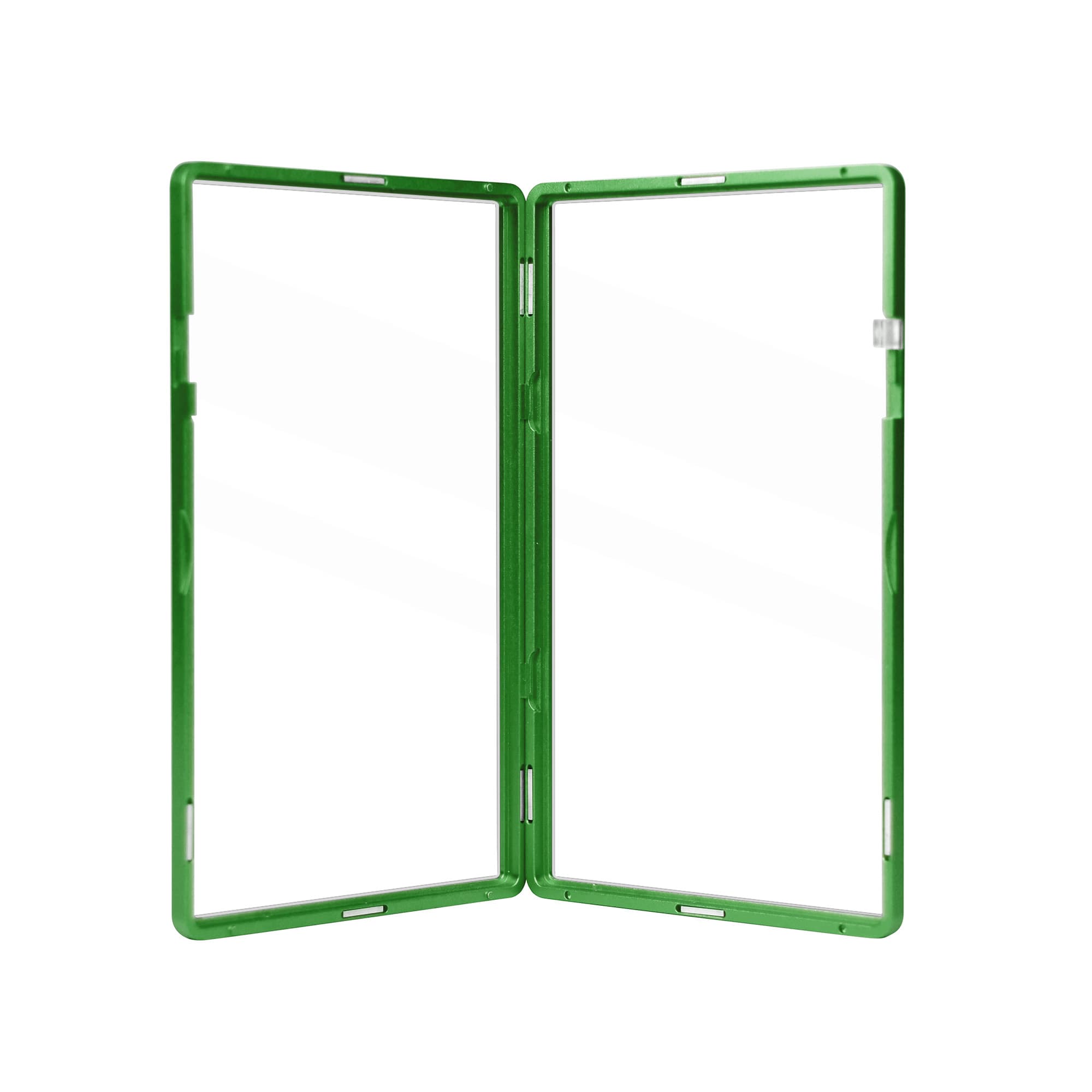 Color Glass Series Standard PSA Slabmags Case - Matte Green With White Glass Border