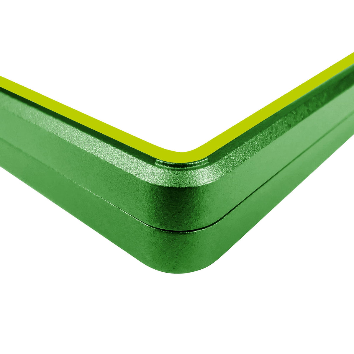 Color Glass Series Standard PSA Slabmags Case - Matte Green With Yellow Glass Border