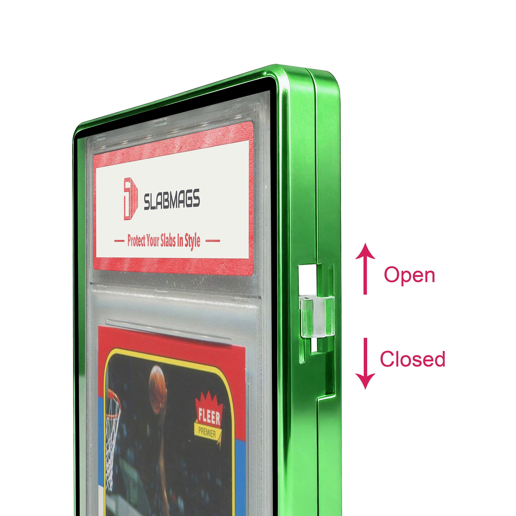 Polish Series Standard PSA Slabmags Case - Green