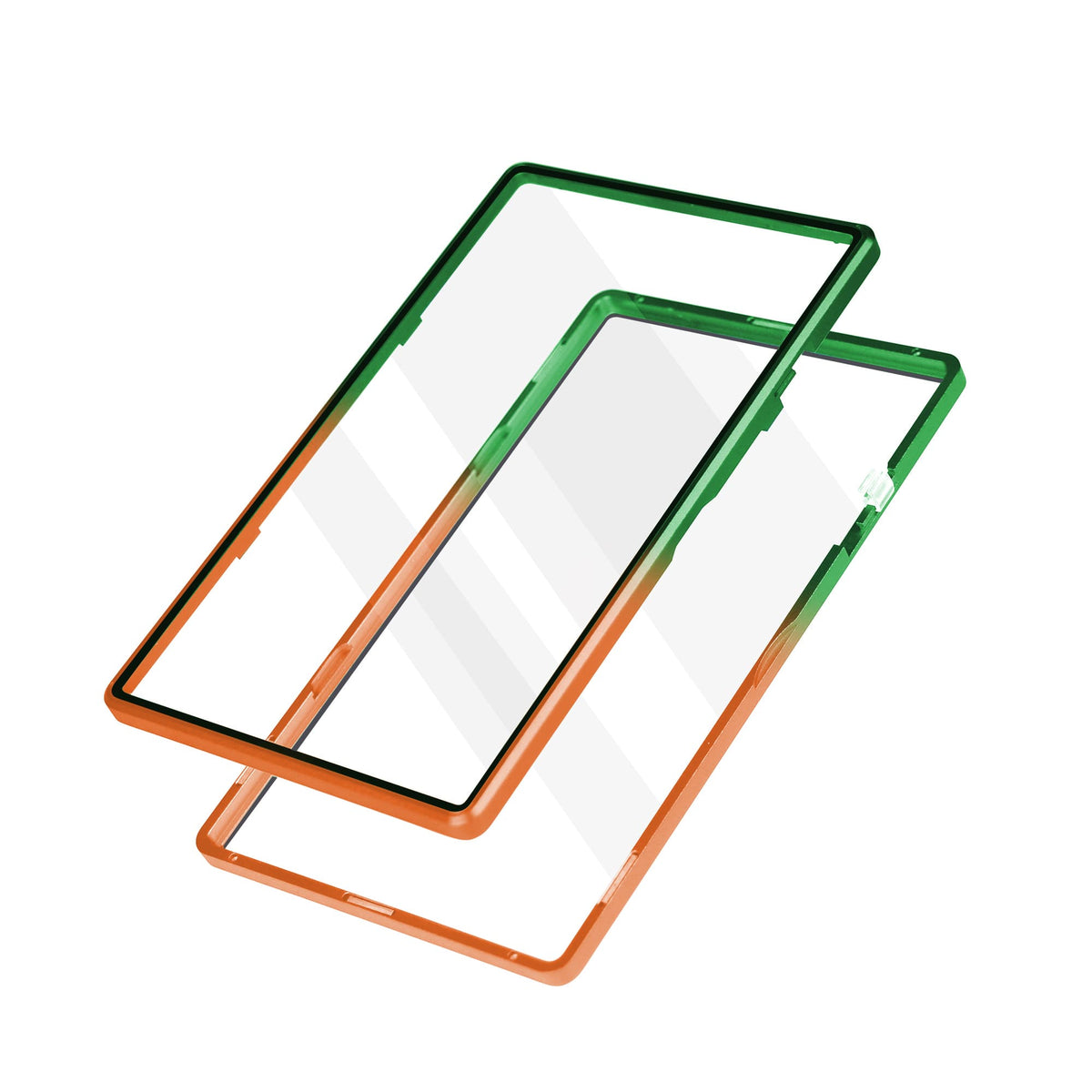 Gradient Series Standard PSA Slabmags Case - Top Green, Bottom Orange