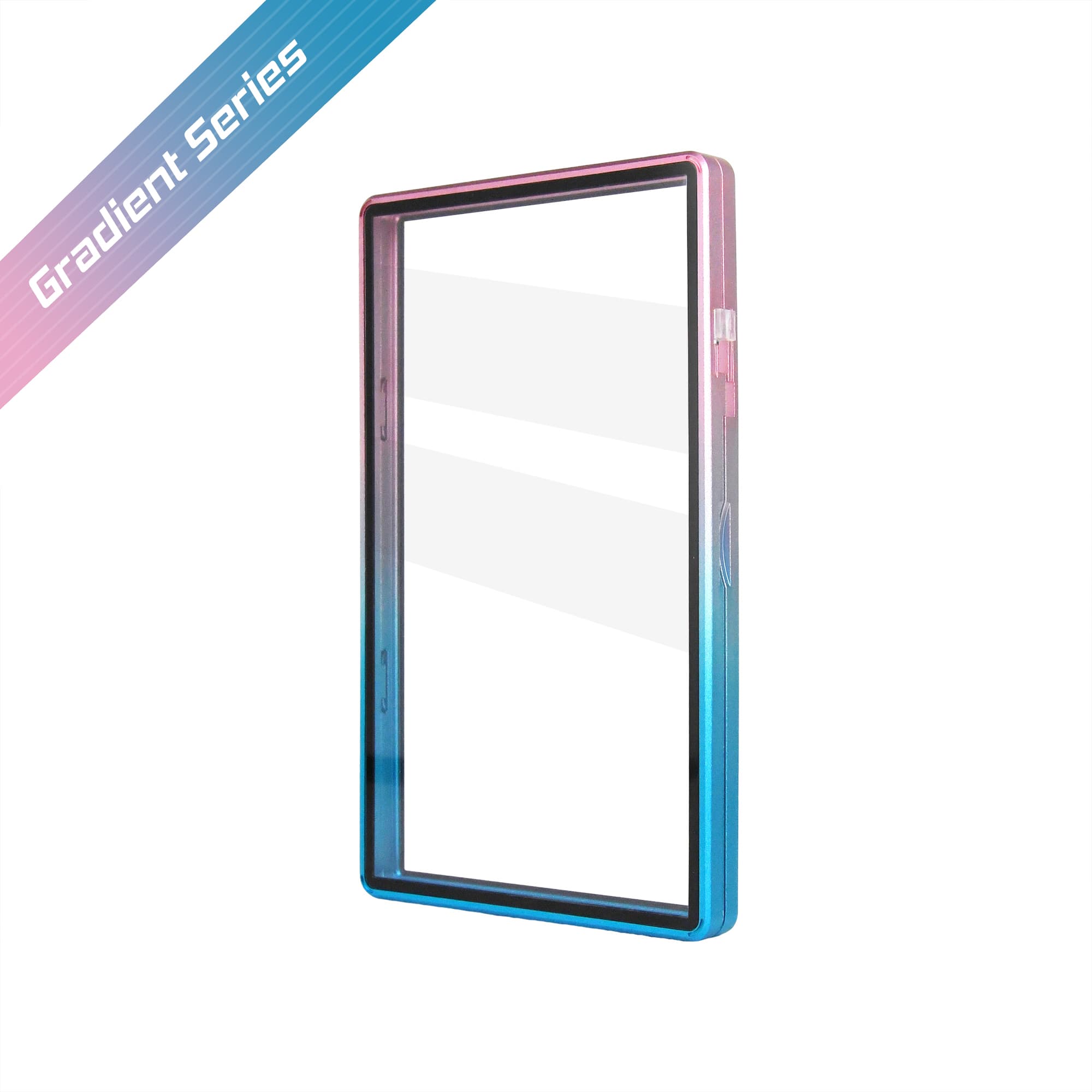 Gradient Series Standard PSA Slabmags Case - Top Pink, Bottom Aqua Blue