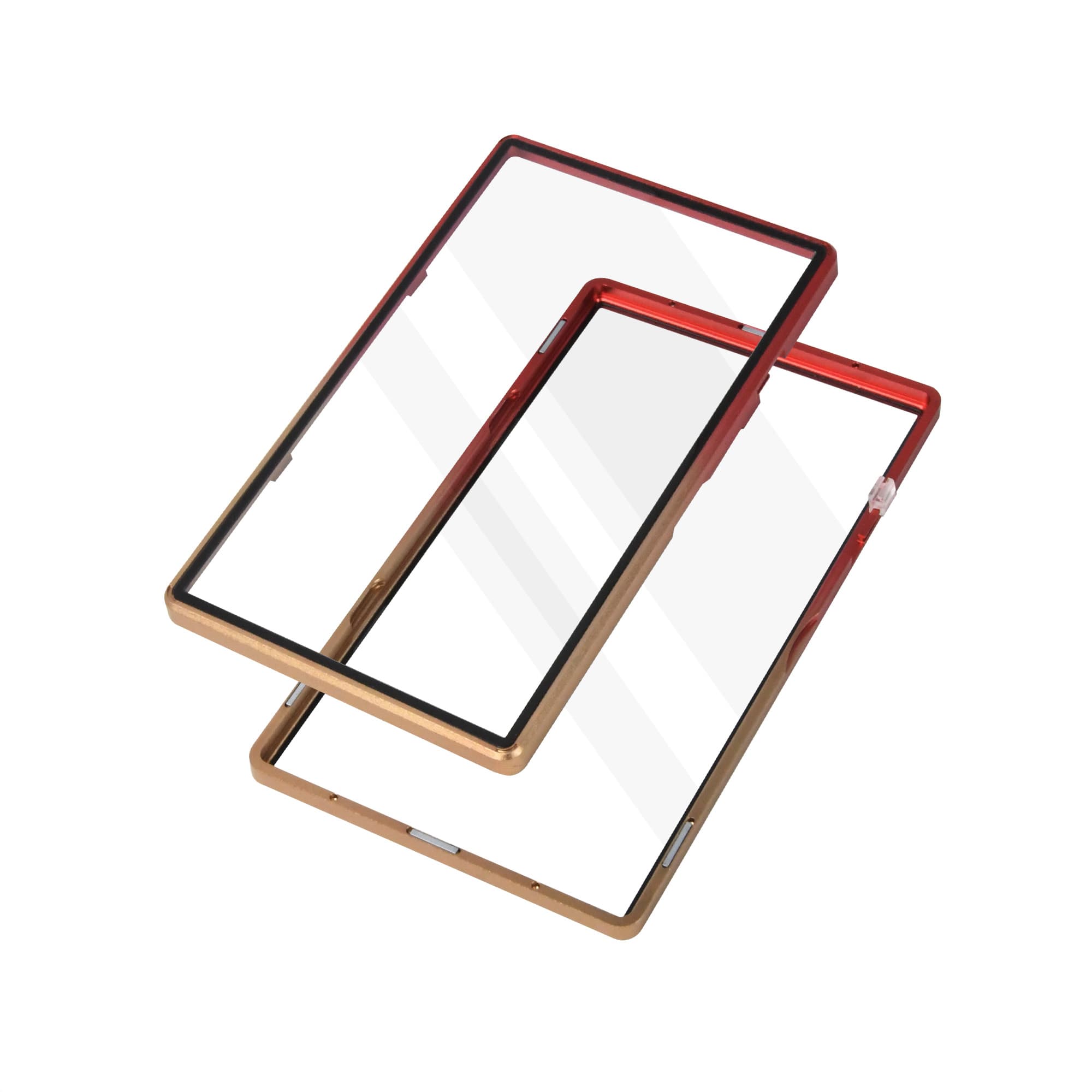Gradient Series Standard PSA Slabmags Case - Top Red, Bottom Gold