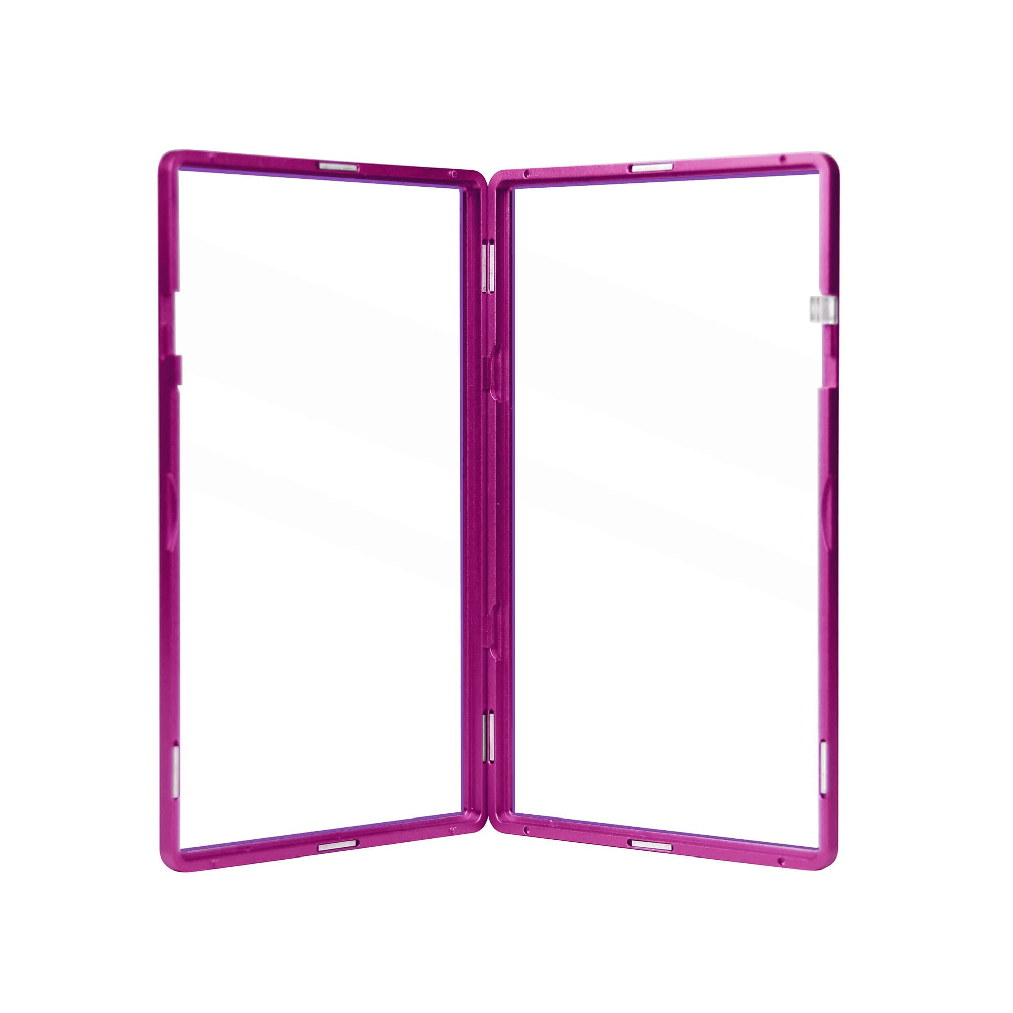 Color Glass Series Standard PSA Slabmags Case - Matte Violet With Purple Glass Border