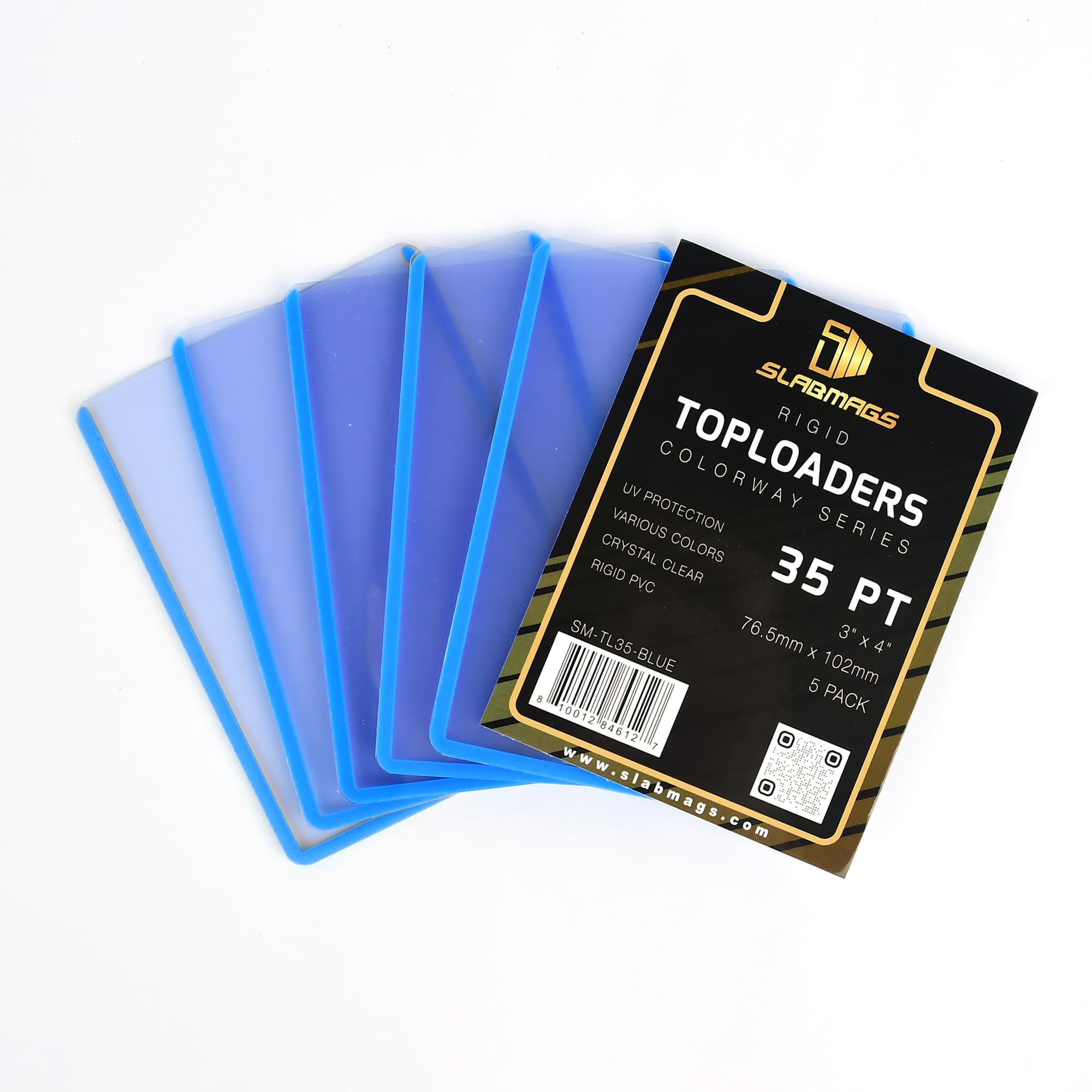 5 Pack Top Loader (Blue) (35PT) - Slabmags 5 Pack Top Loader (Blue) (35PT) - Slabmags