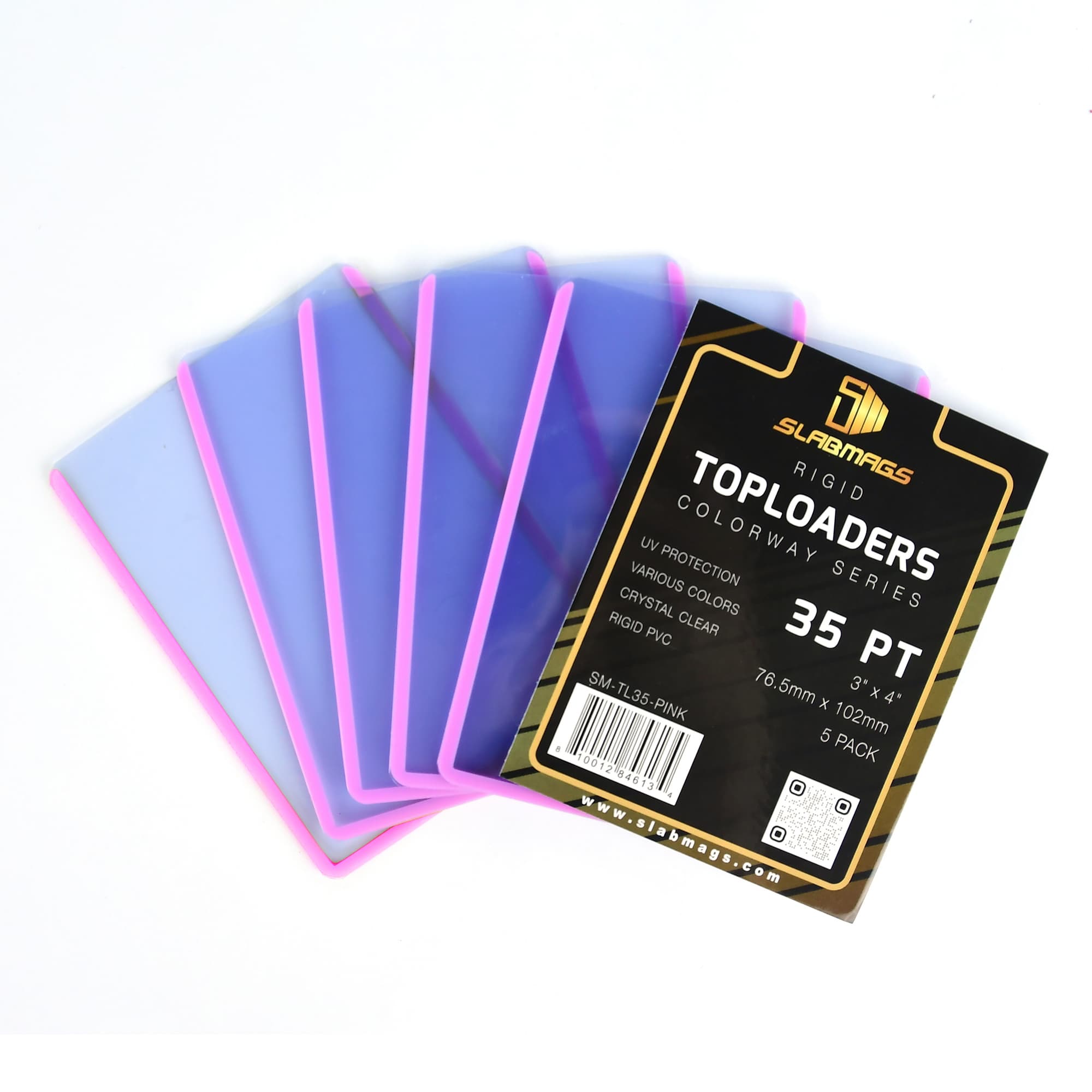 5 Pack Top Loader (Pink) (35PT)