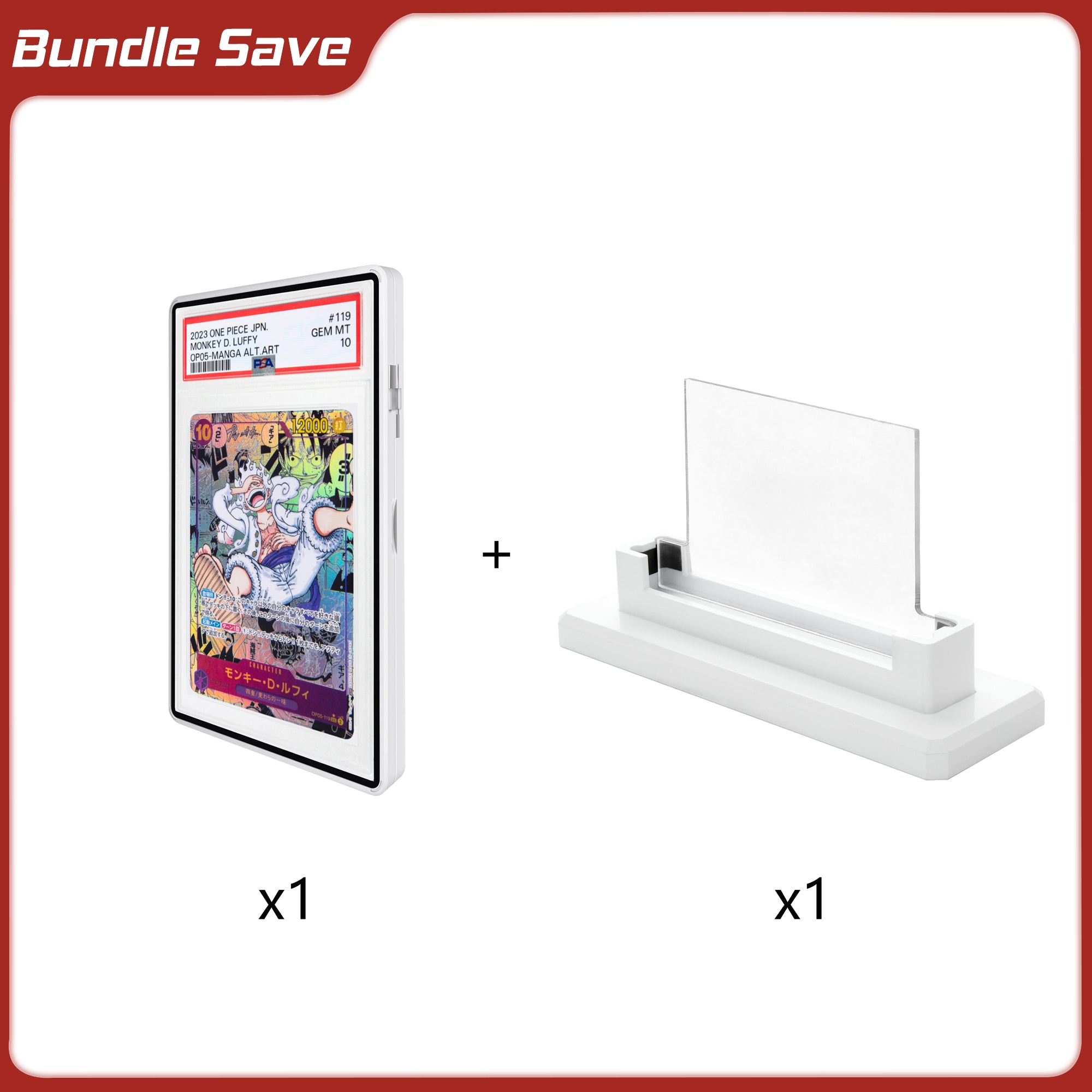 Matte White Standard PSA Slabmags® Stand + Case - Slabmags