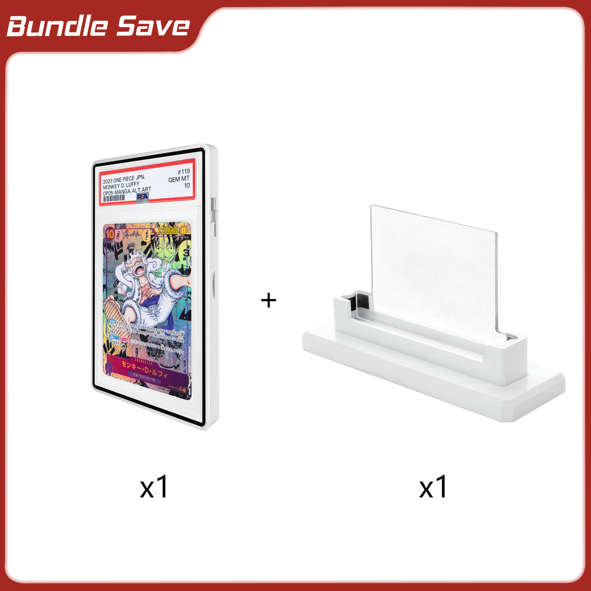 Matte White Standard PSA Slabmags® Stand + Case